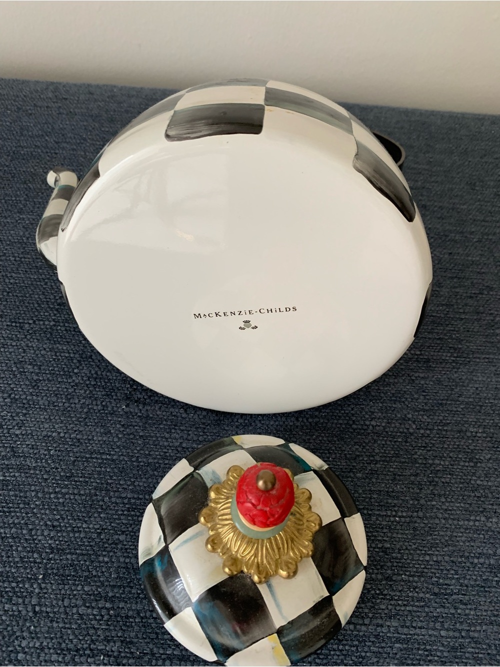 Mackenzie-Childs Tea Kettle - Picture 3 of 3